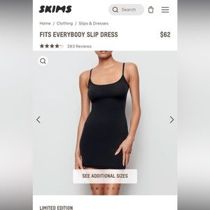 Fits everybody skims slip dress (onyx)